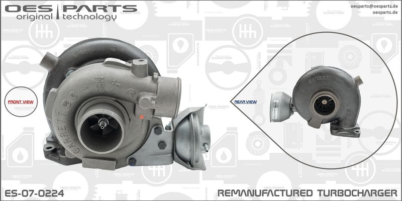 OES PARTS Kompresors, Turbopūte ES-07-0224